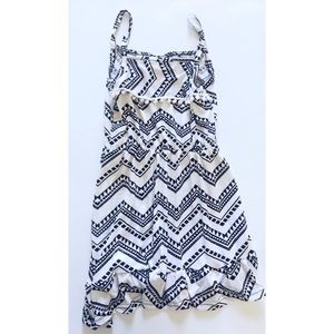 (NWOT) Girls Black & White Spaghetti Strap Dress